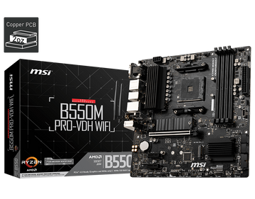 MSI B550M PRO-VDH WIFI Pro Series Motherboard